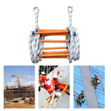 Maxbell Fire Escape Ladder Soft Rope Kids Adults for Work Residential Building 10m