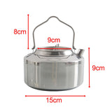 Maxbell Outdoor Camping Kettle Stainless Steel for Backpacking Stoves Top Hiking