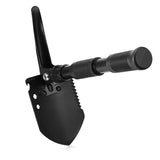 Maxbell Multifunction Folding Camping Spade Equipment with Storage Bag Hiking Black