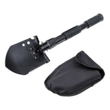 Maxbell Multifunction Folding Camping Spade Equipment with Storage Bag Hiking Black