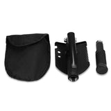 Maxbell Multifunction Folding Camping Spade Equipment with Storage Bag Hiking Black