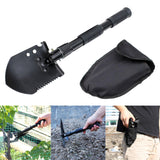 Maxbell Multifunction Folding Camping Spade Equipment with Storage Bag Hiking Black