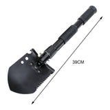 Maxbell Multifunction Folding Camping Spade Equipment with Storage Bag Hiking Black