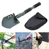 Maxbell Multifunction Folding Camping Spade Equipment with Storage Bag Hiking Green
