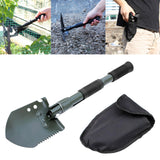 Maxbell Multifunction Folding Camping Spade Equipment with Storage Bag Hiking Green
