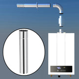 Maxbell 20inch Flue Extension Tube Chimney Hiking Water Heater Burner Stove Pipes 8cmx50cm