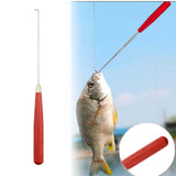 Maxbell Stainless Steel Fish Hook Remover Disgorger Fishing Tackle Practical Easy Red
