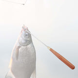 Maxbell Stainless Steel Fish Hook Remover Disgorger Fishing Tackle Practical Easy Light Brown