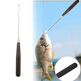 Maxbell Stainless Steel Fish Hook Remover Disgorger Fishing Tackle Practical Easy Black