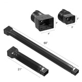 Maxbell Downspout Extended Drain Pipe Extension Garden Drainage Connector Home Black