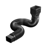 Maxbell Downspout Extended Drain Pipe Extension Garden Drainage Connector Home Black