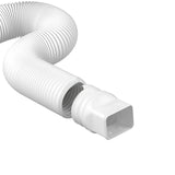 Maxbell Downspout Extended Drain Pipe Extension Garden Drainage Connector Home White