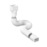 Maxbell Downspout Extended Drain Pipe Extension Garden Drainage Connector Home White