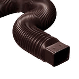 Maxbell Downspout Extended Drain Pipe Extension Garden Drainage Connector Home Brown