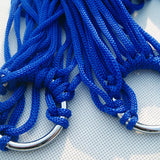 Maxbell Camping Hammock Swing Net Sleeping Bed with Hooks for Hiking Garden Yard Blue