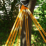 Maxbell Camping Hammock Swing Net Sleeping Bed with Hooks for Hiking Garden Yard Blue
