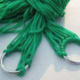 Maxbell Camping Hammock Swing Net Sleeping Bed with Hooks for Hiking Garden Yard Green