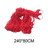 Maxbell Camping Hammock Swing Net Sleeping Bed with Hooks for Hiking Garden Yard Red
