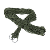 Maxbell Camping Hammock Swing Net Sleeping Bed with Hooks for Hiking Garden Yard Dark Green