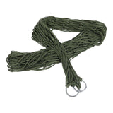 Maxbell Camping Hammock Swing Net Sleeping Bed with Hooks for Hiking Garden Yard Dark Green
