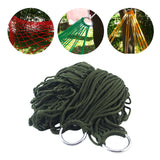 Maxbell Camping Hammock Swing Net Sleeping Bed with Hooks for Hiking Garden Yard Dark Green