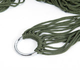 Maxbell Camping Hammock Swing Net Sleeping Bed with Hooks for Hiking Garden Yard Dark Green