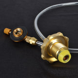 Maxbell Flat Gas Tank Coupler Accessory Camping BBQ Cylinder Tank Refill Adapter