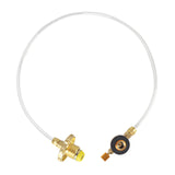 Maxbell Flat Gas Tank Coupler Accessory Camping BBQ Cylinder Tank Refill Adapter
