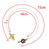 Maxbell Flat Gas Tank Coupler Accessory Camping BBQ Cylinder Tank Refill Adapter