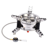 Maxbell Camping Gas Stove with Storage Bag Windproof Outdoor Stove Burner for Hiking