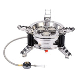 Maxbell Camping Gas Stove with Storage Bag Windproof Outdoor Stove Burner for Hiking