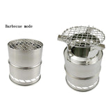 Maxbell Stainless Steel Backpacking stoves Sturdy Foldable for barbecue