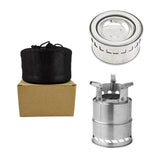 Maxbell Stainless Steel Backpacking stoves Sturdy Foldable for barbecue
