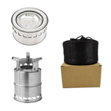 Maxbell Stainless Steel Backpacking stoves Sturdy Foldable for barbecue