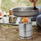 Maxbell Stainless Steel Backpacking stoves Sturdy Foldable for barbecue