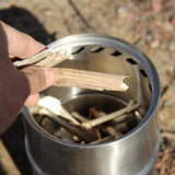 Maxbell Stainless Steel Backpacking stoves Sturdy Foldable for barbecue