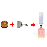 Maxbell Gas Refill Adapter Shifter Connector Camping Gas Stove Adaptor for Outdoor Round Handle