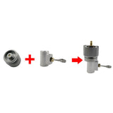 Maxbell Gas Refill Adapter Shifter Connector Camping Gas Stove Adaptor for Outdoor Round Handle