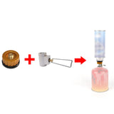 Maxbell Gas Refill Adapter Shifter Connector Camping Gas Stove Adaptor for Outdoor Straight Handle