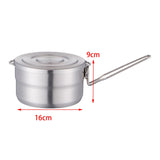 Maxbell Camping Pot with Foldable Handle Portable 1.5L for Travel Fishing Cooking