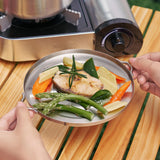 Maxbell Camping Pot with Foldable Handle Portable 1.5L for Travel Fishing Cooking