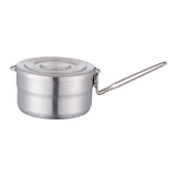 Maxbell Camping Pot with Foldable Handle Portable 1.5L for Travel Fishing Cooking