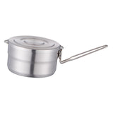 Maxbell Camping Pot with Foldable Handle Portable 1.5L for Travel Fishing Cooking