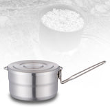 Maxbell Camping Pot with Foldable Handle Portable 1.5L for Travel Fishing Cooking