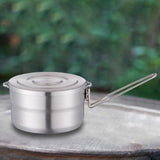 Maxbell Camping Pot with Foldable Handle Portable 1.5L for Travel Fishing Cooking