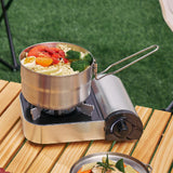 Maxbell Camping Pot with Foldable Handle Portable 1.5L for Travel Fishing Cooking
