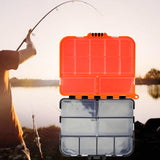 Maxbell Fishing Tackle Box with Handle Adjustable Dividers Portable Hook Storage Box