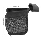 Maxbell Mesh Recycling Bag Collection Container Storage Bag for Camp Office Hiking Black