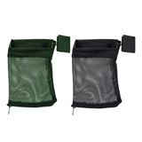 Maxbell Mesh Recycling Bag Collection Container Storage Bag for Camp Office Hiking Black