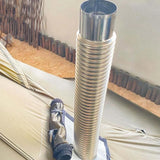 Maxbell Chimney Pipe Wood Ventilation Tent Pipe for Outdoor Elbow Furnace